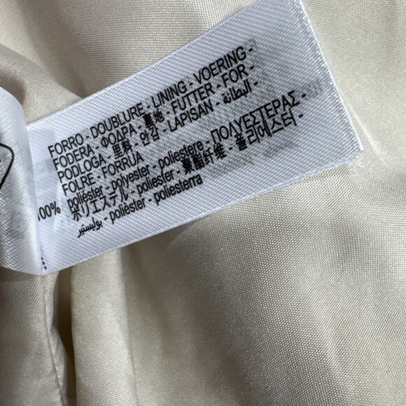 ZARA Soft Bomber Jacket Cropped Womens Sz XL Pockets Snaps Beige 3046/319/712 - Picture 8 of 14